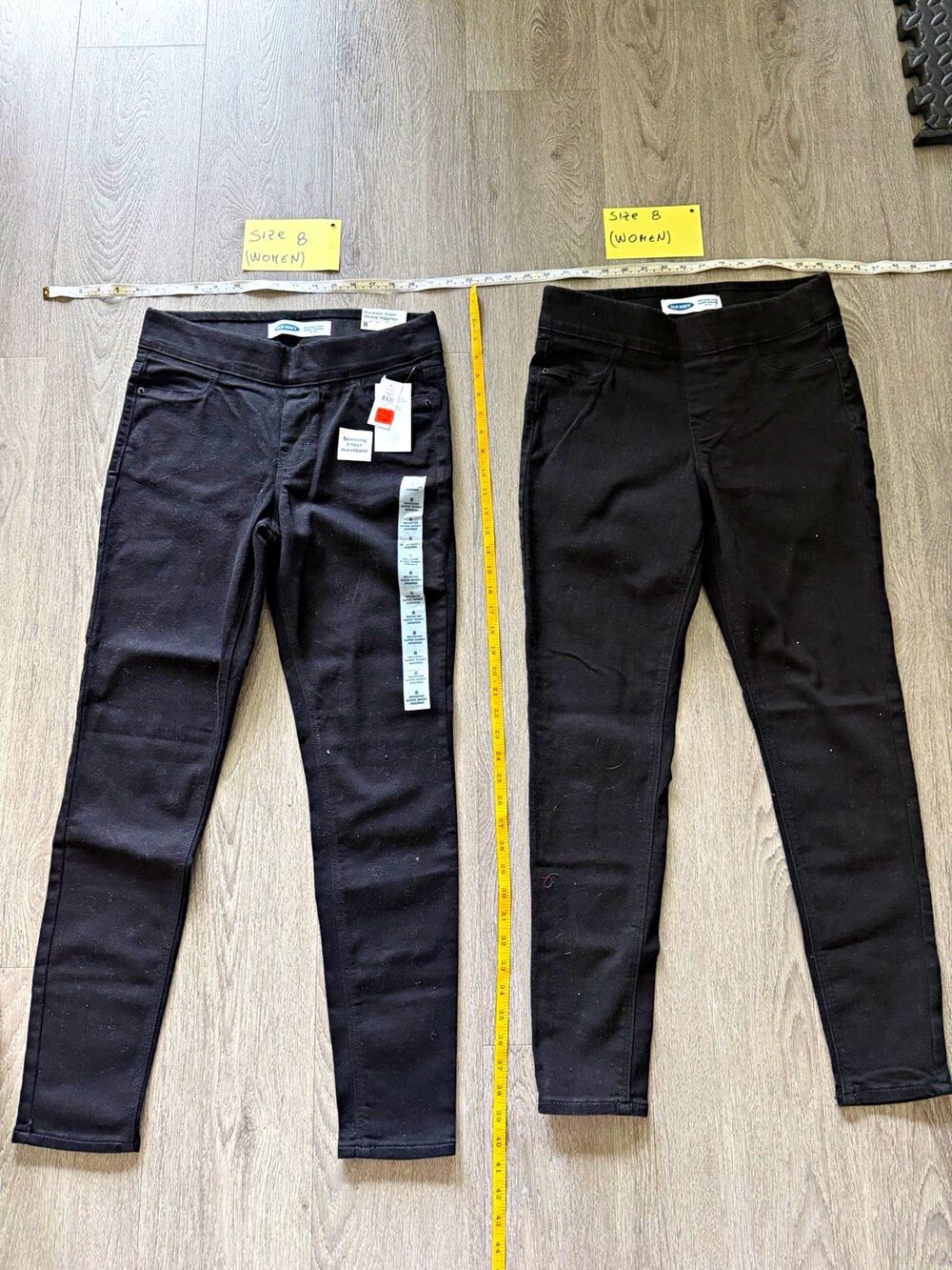 Old Navy Rockstar Super Skinny Jeggings Women’s 8 Black Mid-Rise Stretch Pockets